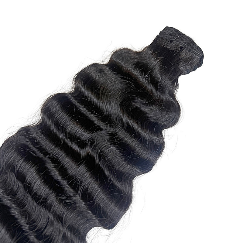 Virgin Indian Curls Machine Weft Extensions