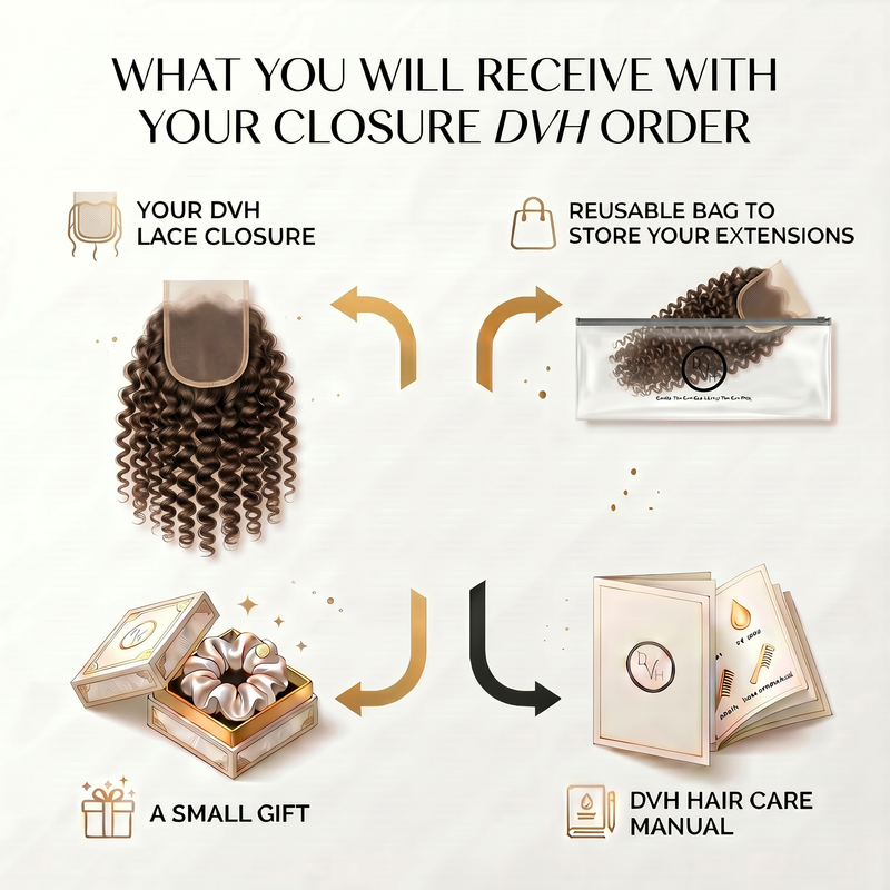 DVH HD Loose Wave Curly 5x5 Closure