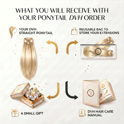 DVH Straight Blonde Ponytail (Wraparound)
