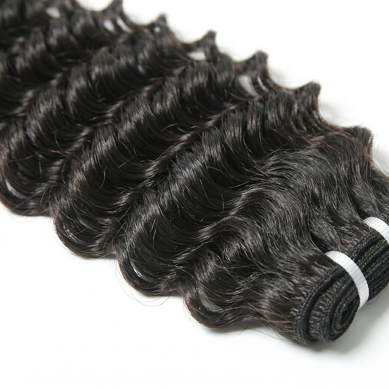 Raw Deep Wave Curly Weft Extensions
