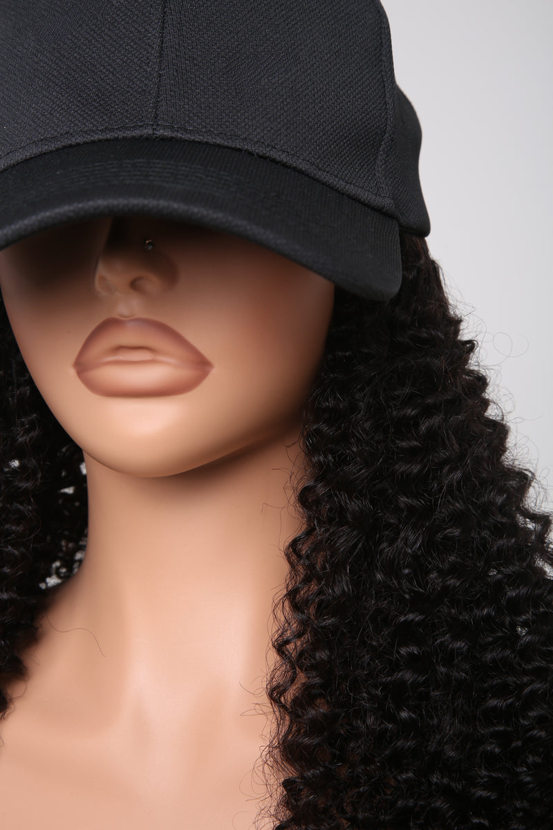 DVH Kinky Curly Hat Wig
