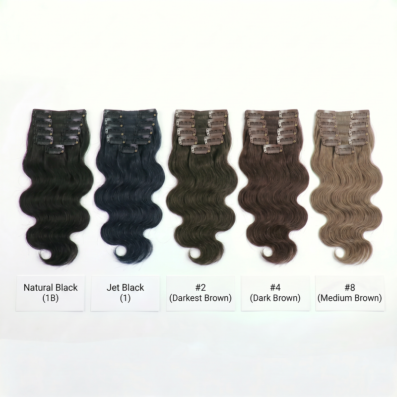 DVH Raw Seamless Body Wave Clip In Extensions