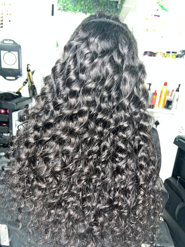 Virgin Loose Wave Curly Weft Extensions
