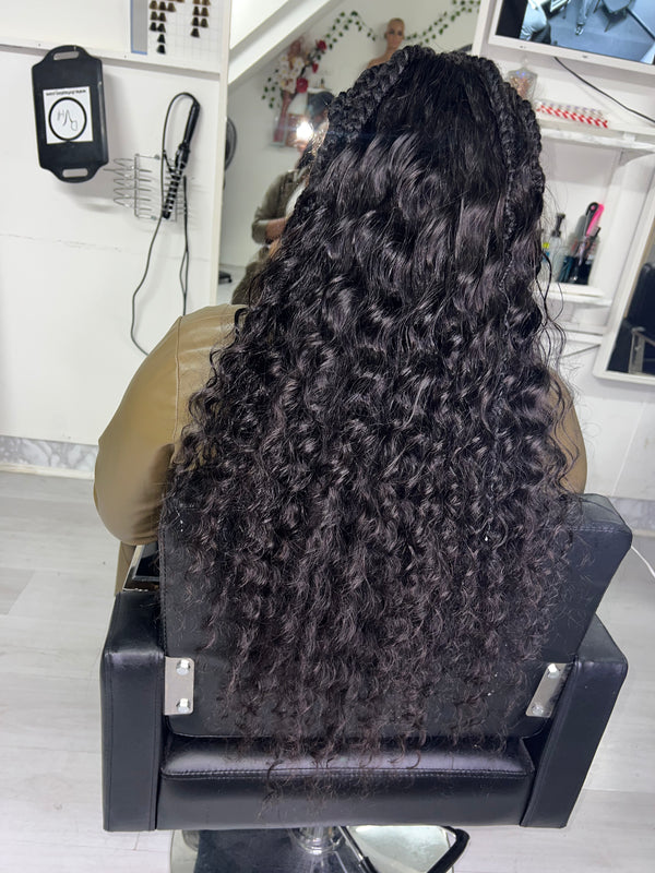 Virgin Loose Wave Curly Weft Extensions