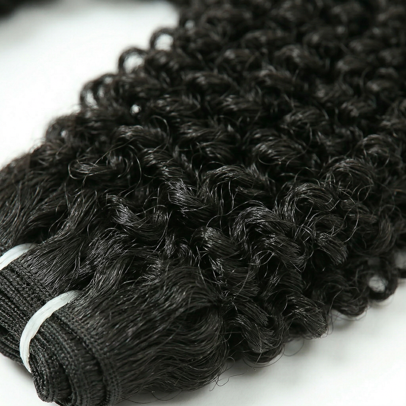 Virgin Kinky Curly Weft Extensions