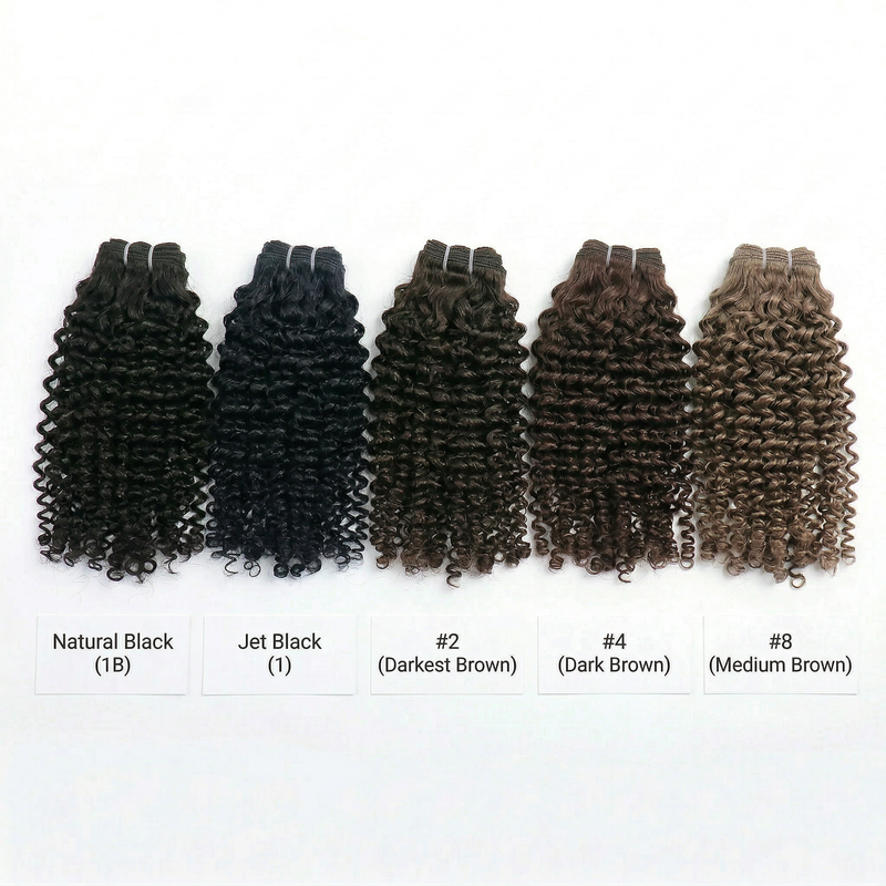 Virgin Indian Curls Machine Weft Extensions