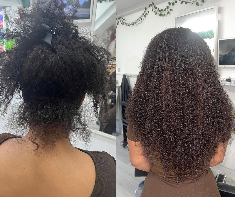 Virgin Kinky Curly Weft Extensions