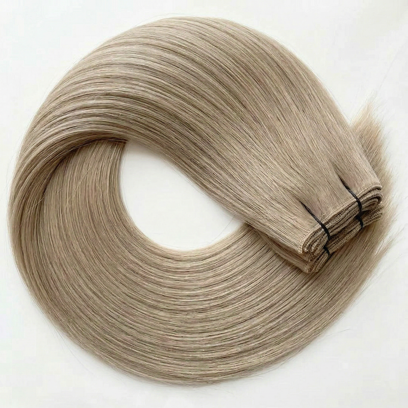 Raw Blonde Straight Genius Weft Extensions
