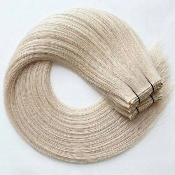 Raw Blonde Straight Genius Weft Extensions