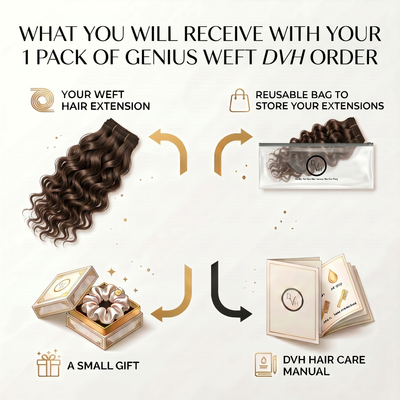 Virgin Deep Wave Curly Genius Weft Extensions