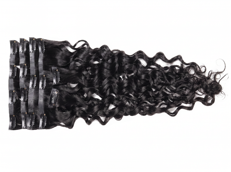 DVH Raw Seamless Loose Wave Curly Clip In Extensions