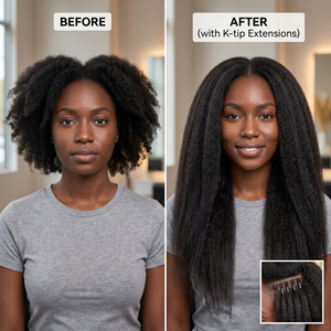DVH Kinky Straight Keratin Bond (K-Tip) Hair Extensions