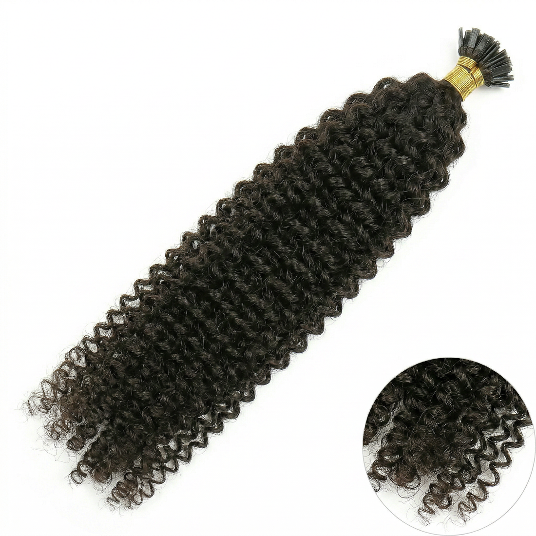 DVH Kinky Curly Keratin Bond (K-Tip) Hair Extensions