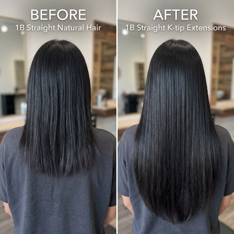 DVH Straight Keratin Bond (K-Tip) Hair Extensions