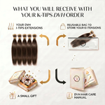 DVH Straight Keratin Bond (K-Tip) Hair Extensions
