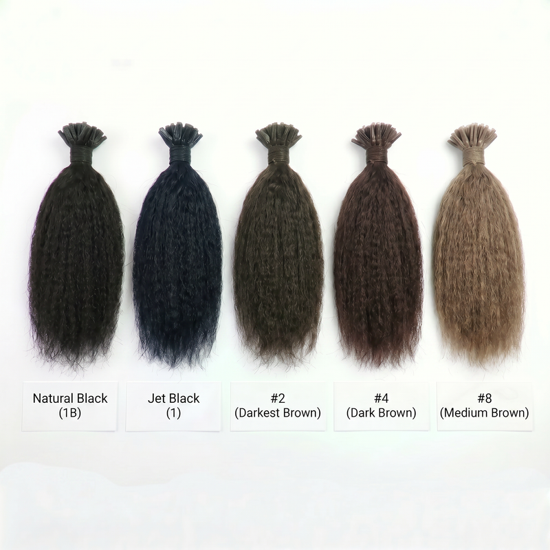 DVH Kinky Straight Micro Ring (I-Tip) Hair Extensions