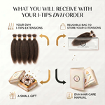 DVH Kinky Straight Micro Ring (I-Tip) Hair Extensions