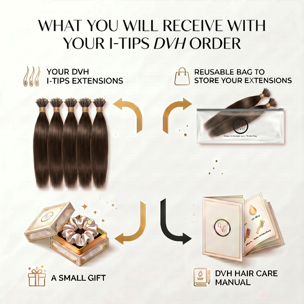 DVH Yaki Straight Micro Ring (I-Tip) Hair Extensions