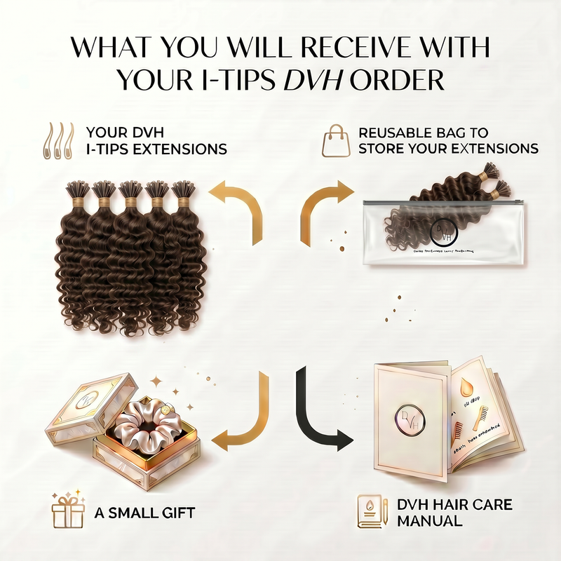 DVH Deep Wave Micro Ring (I-Tip) Hair Extensions