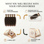 DVH Kinky Curly Micro Ring (I-Tip) Hair Extensions