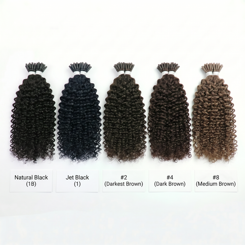 DVH Kinky Curly Micro Ring (I-Tip) Hair Extensions