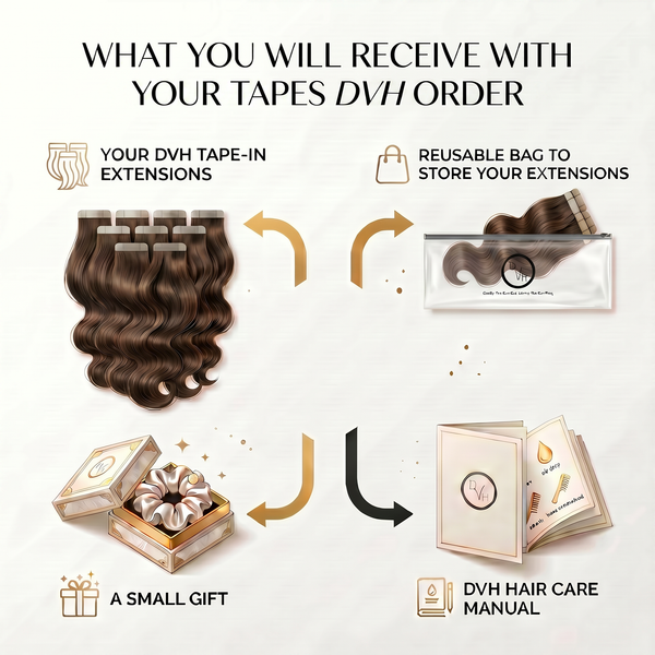 DVH Virgin Body Wave Tape In Extensions