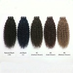 DVH Virgin Kinky Curly Tape In Extensions
