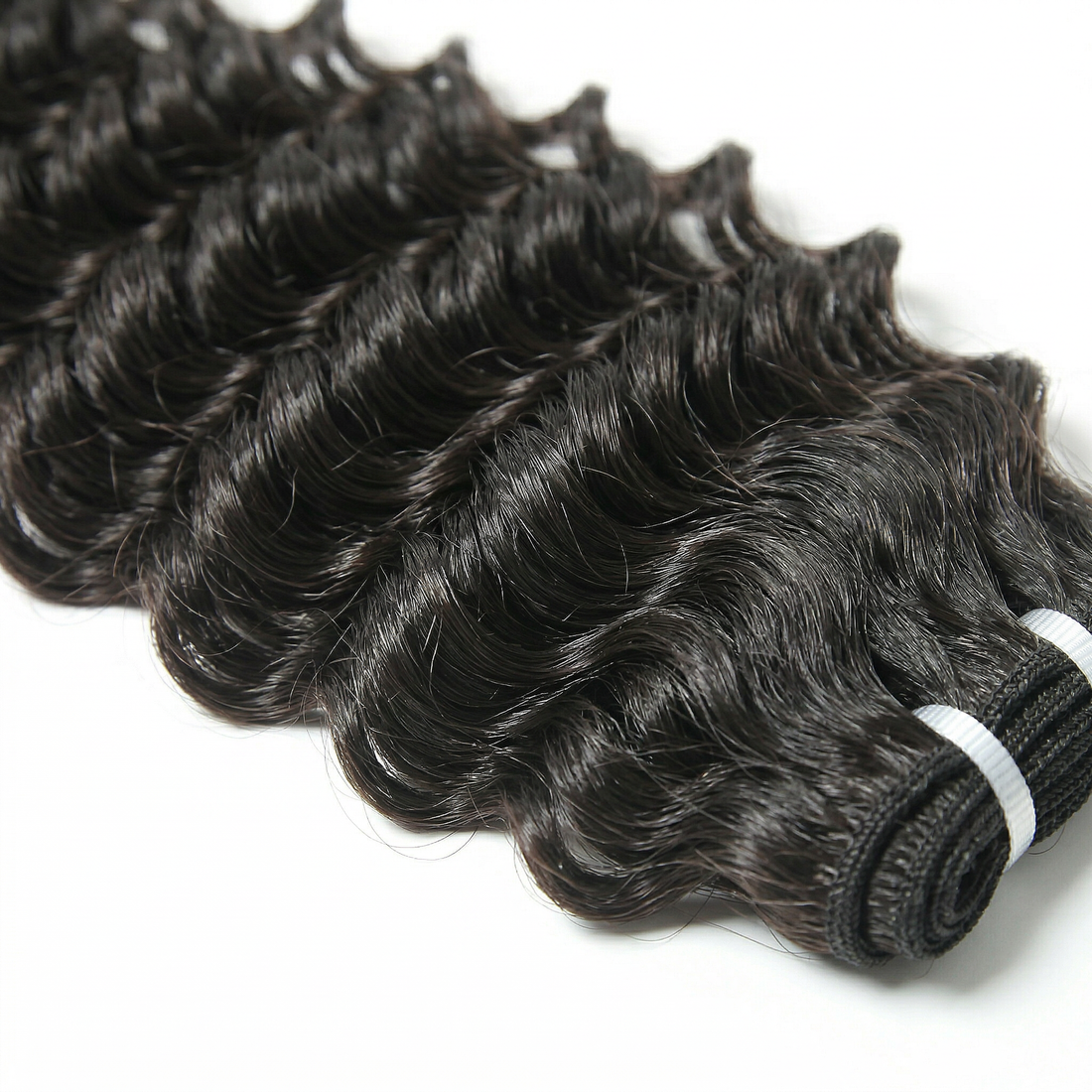 Raw Deep Wave Curly Weft Extensions