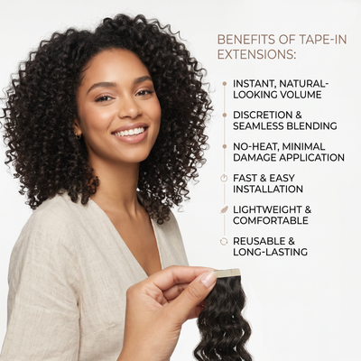 DVH Virgin Deep Wave Tape In Extensions