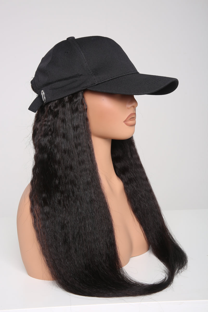 DVH Kinky Straight Hat Wig