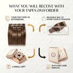 DVH Raw Straight Tape In Extensions