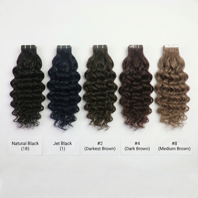 DVH Raw Loose Wave Curly Tape In Extensions