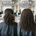 DVH Raw Kinky Curly Tape In Extensions
