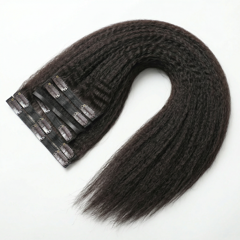 DVH Virgin Kinky Straight Clip in's Extensions