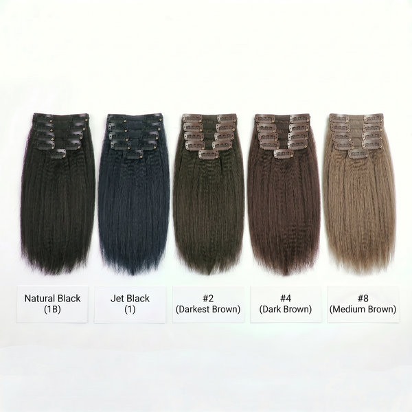 DVH Virgin Kinky Straight Clip in's Extensions