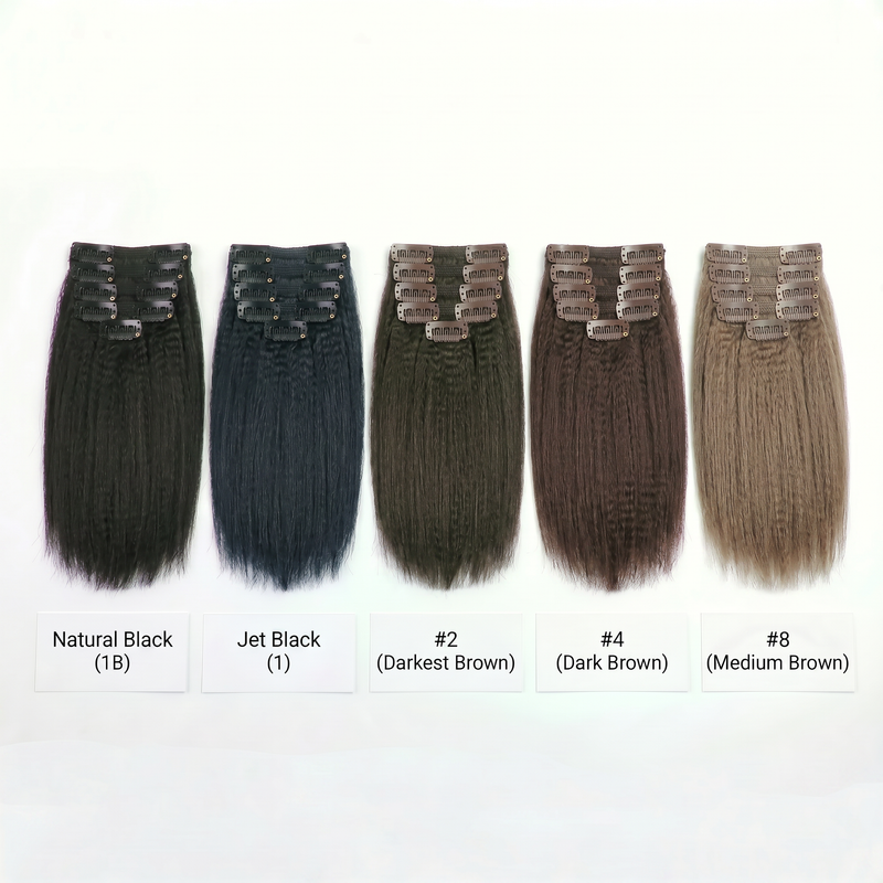DVH Virgin Kinky Straight Clip in's Extensions
