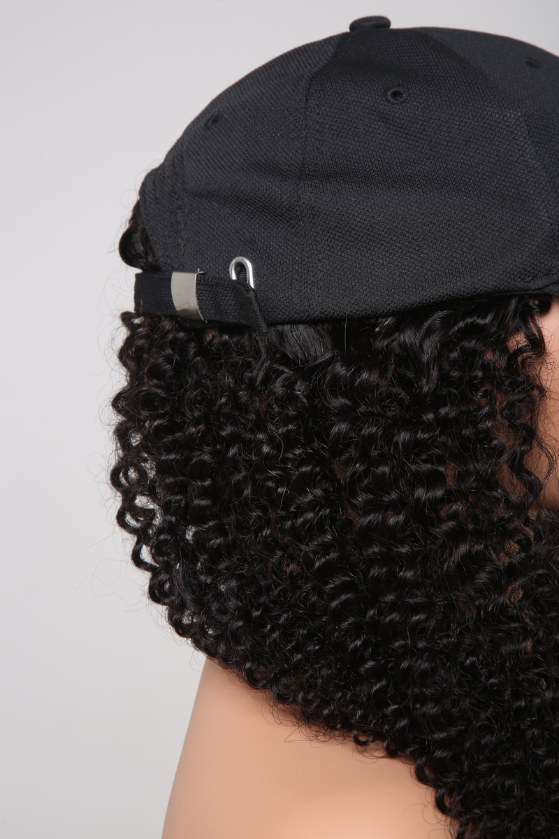 DVH Kinky Curly Hat Wig
