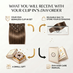 DVH Raw Seamless Straight Clip In Extensions