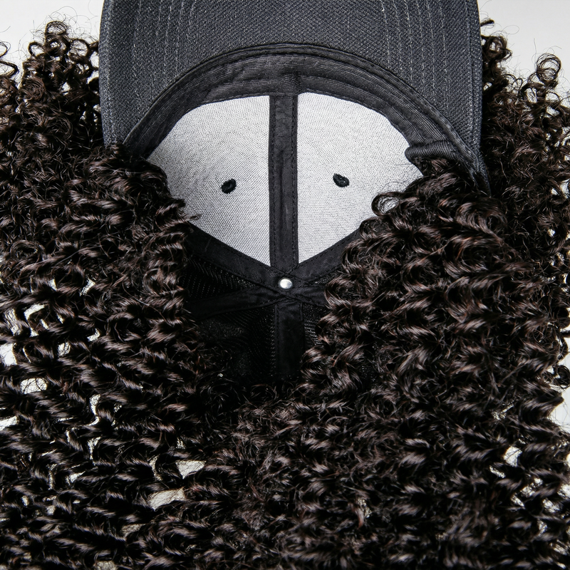 DVH Kinky Curly Hat Wig