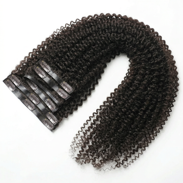 DVH Virgin Kinky Curly Clip in's Extensions