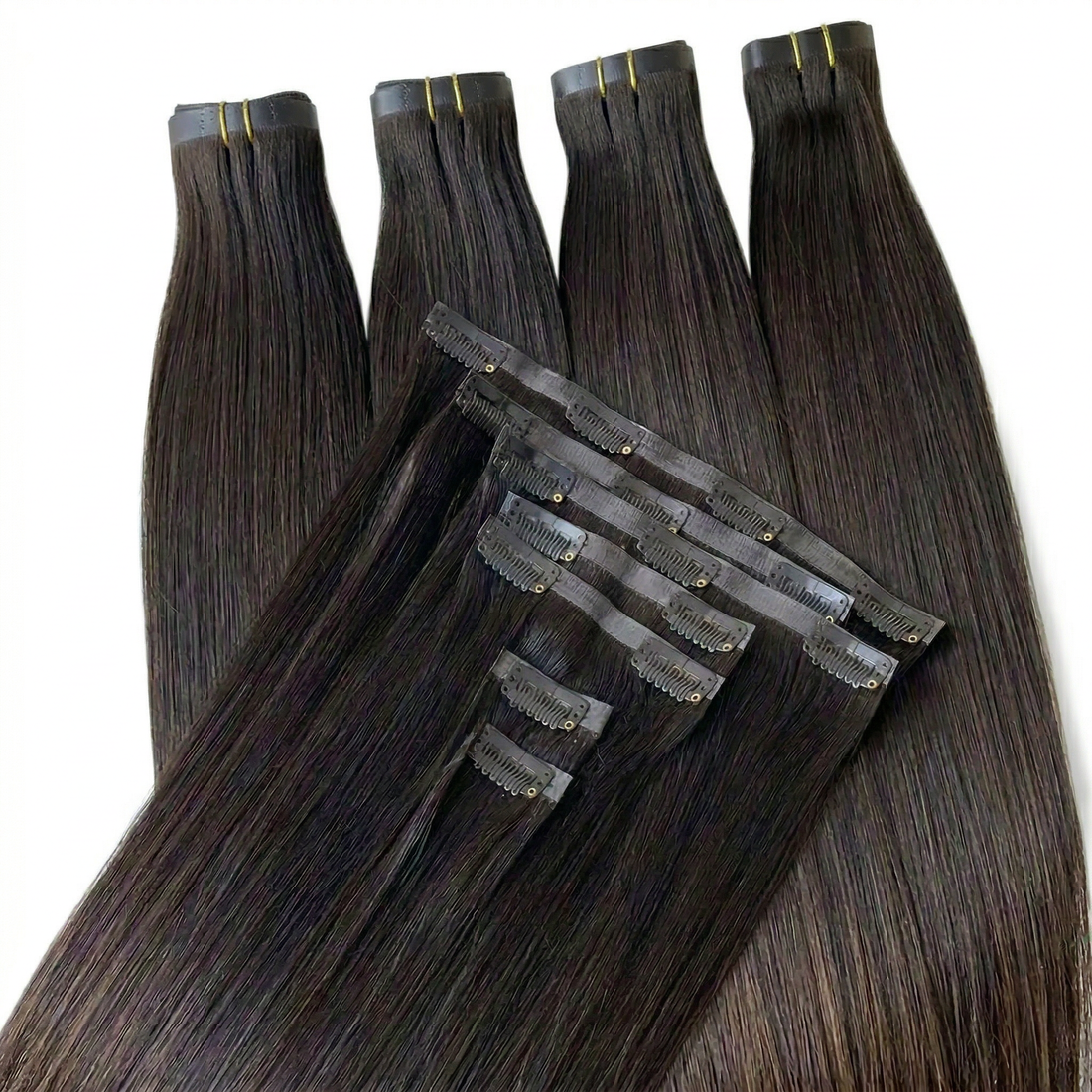 DVH Raw Seamless Straight Clip In Extensions