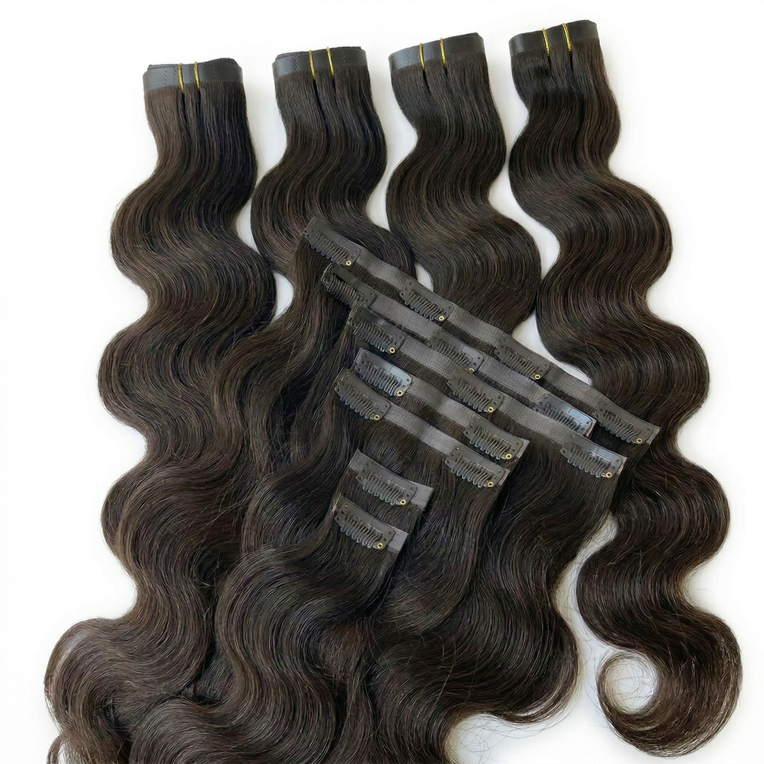 DVH Raw Seamless Body Wave Clip In Extensions