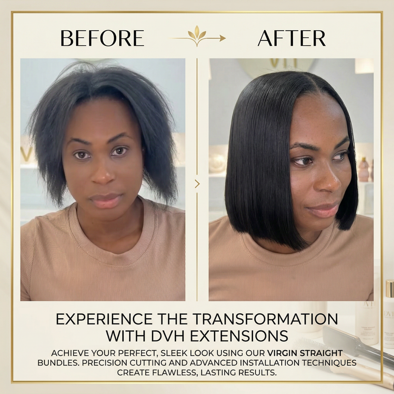 Virgin Straight Weft Extensions