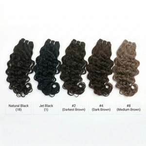 Virgin Deep Wave Curly Weft Extensions