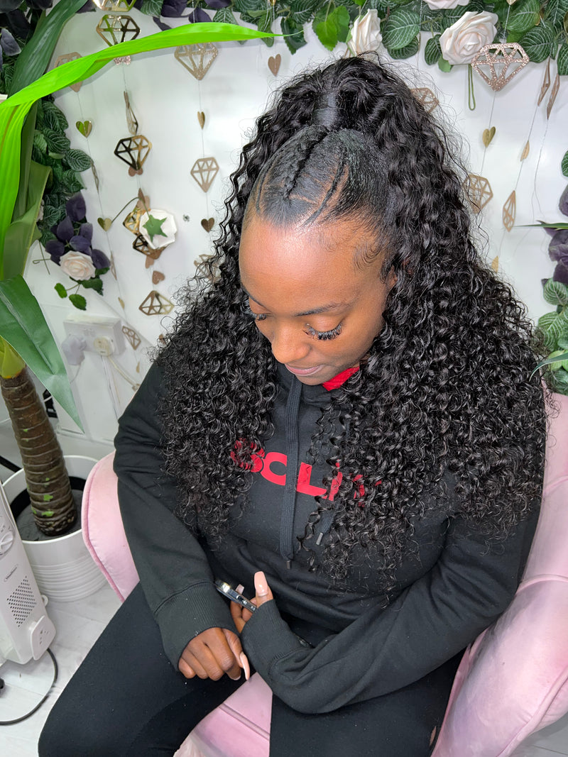 Virgin Loose Wave Curly Weft Extensions