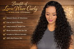 Virgin Loose Wave Curly Weft Extensions