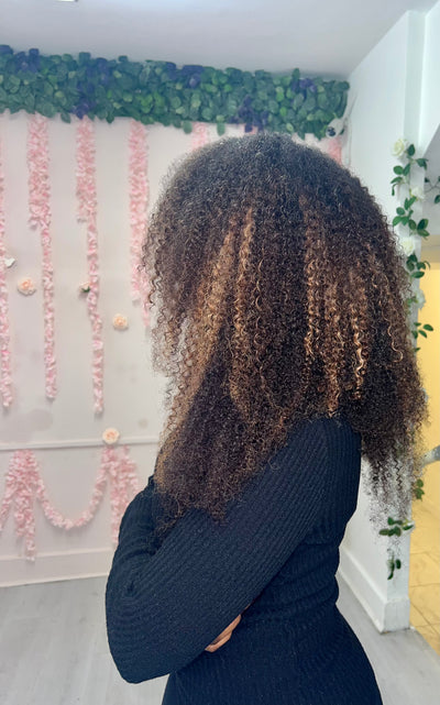Virgin Kinky Curly Weft Extensions