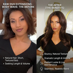 Raw Body Wave Weft Extensions