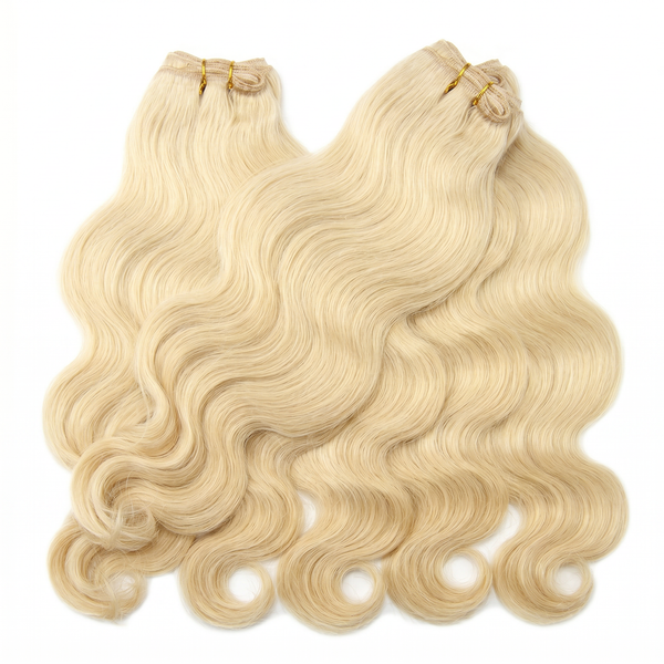 Raw Blonde Body Wave Machine Weft Extensions