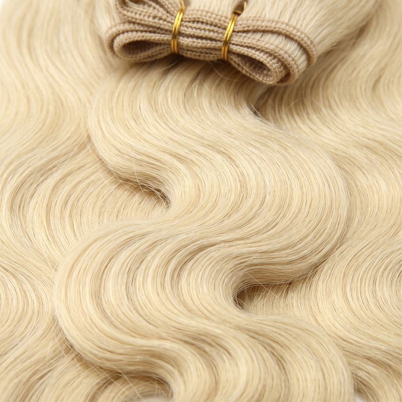 Raw Blonde Body Wave Machine Weft Extensions